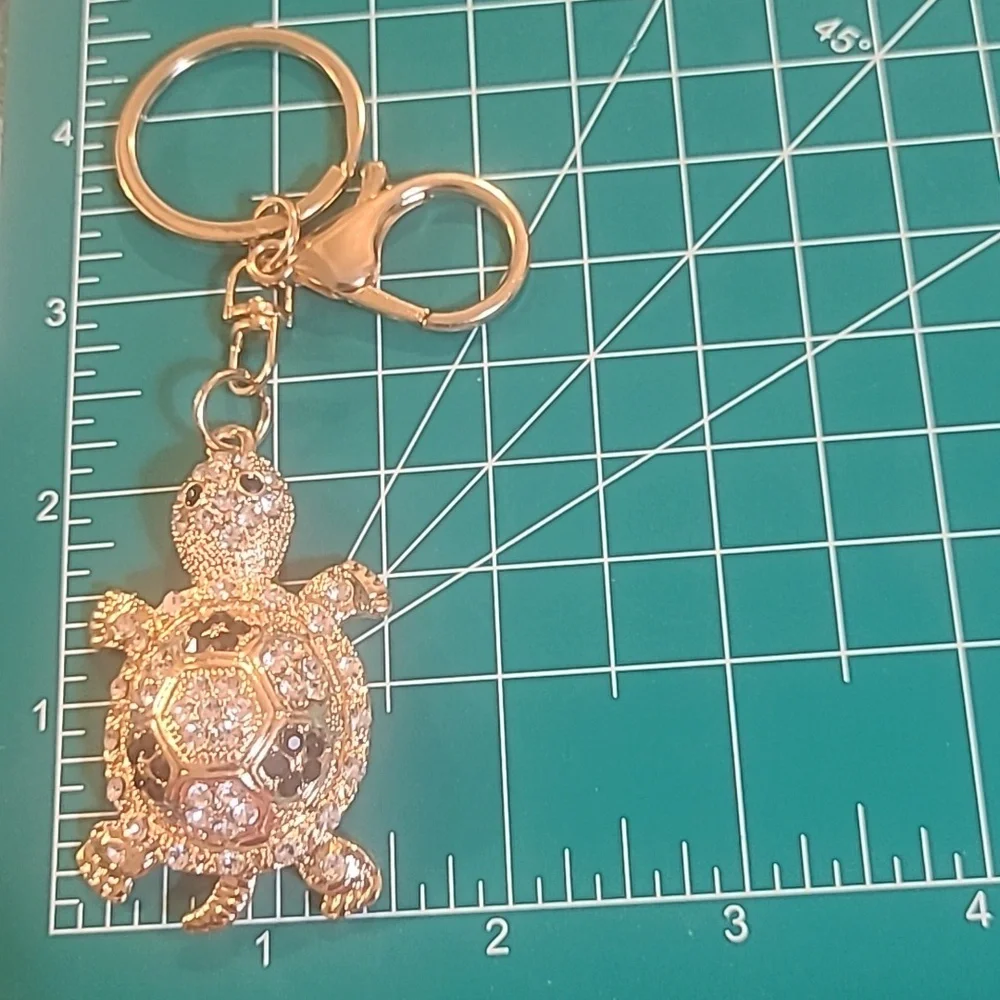 Gold Turtle Keychain